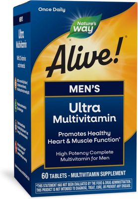 Nature's Way, Alive! Men's Ultra Multivitamin, 60 Tablets