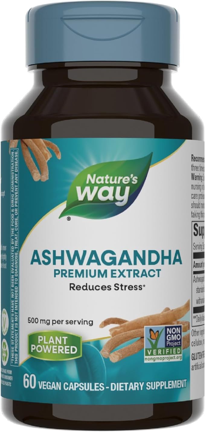 Natures Way , Ashwagandha (Std) / 60 Veg Capsules
