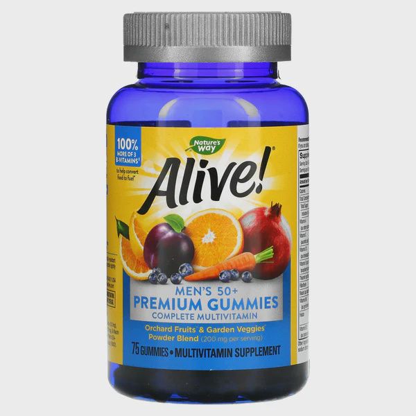Natures Way , Alive! Men’S 50+ Gummy Multi / 75 Ct Natures Way , Alive! Men’S 50+ Gummy Multi / 75 Ct