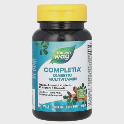 Natures Way , Completia  Diabetic Multi-Vitamin (Iron Free)