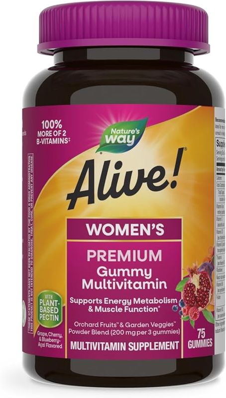 NATURES WAY , Alive!  Women’s Gummy Multi / 75 ct