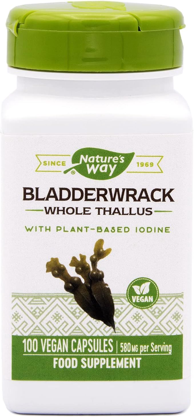 Natures Way , Bladderwrack / 100 Vegan Capsules