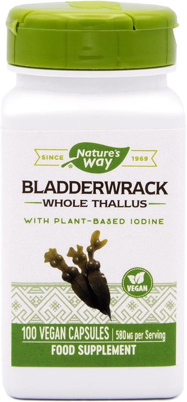 Natures Way , Bladderwrack / 100 Vegan Capsules