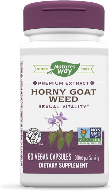 Natures Way , Horny Goat Weed (Std) / 60 Veg Capsules Natures Way , Horny Goat Weed (Std) / 60 Veg Capsules