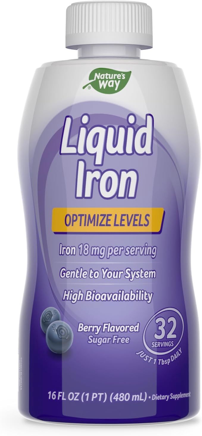 Natures Way , Liquid Iron 18 Mg / 16 Oz