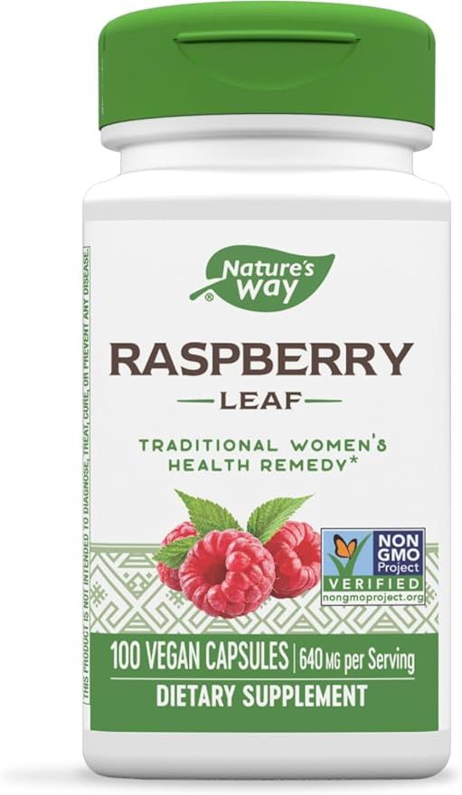 Natures Way , Raspberry Leaf / 100 Veg Capsules
