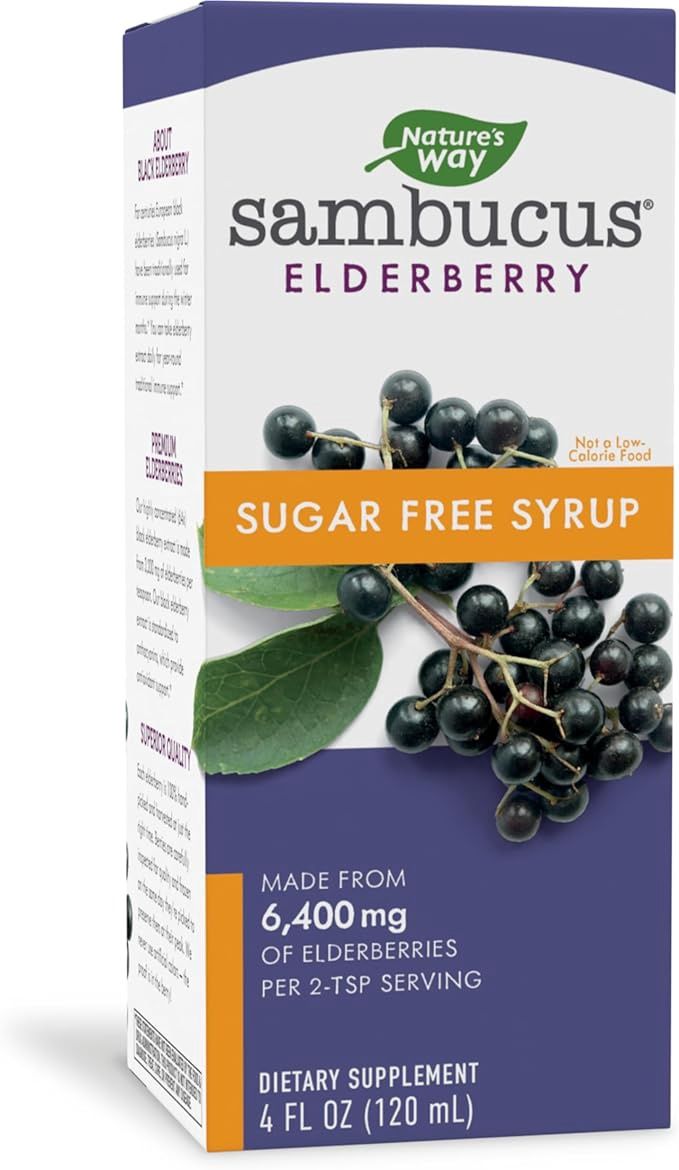Natures Way , Sambucus Sugar-Free Syrup