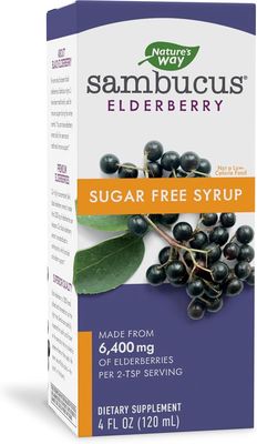 Natures Way , Sambucus Sugar-Free Syrup Natures Way , Sambucus Sugar-Free Syrup