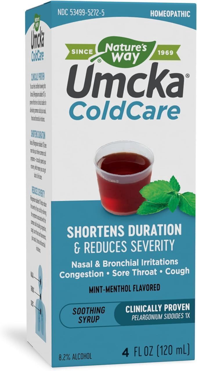 Natures Way , Umcka  Coldcare Menthol Syrup