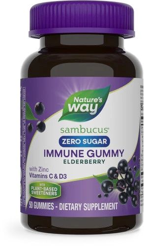 Natures Way, Sambucus Zero Sugar Immune Gummy 50 Ct.