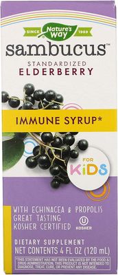 Natures Way, Sambucus Elderberry Kid's Immune Syrup 4 Oz.
