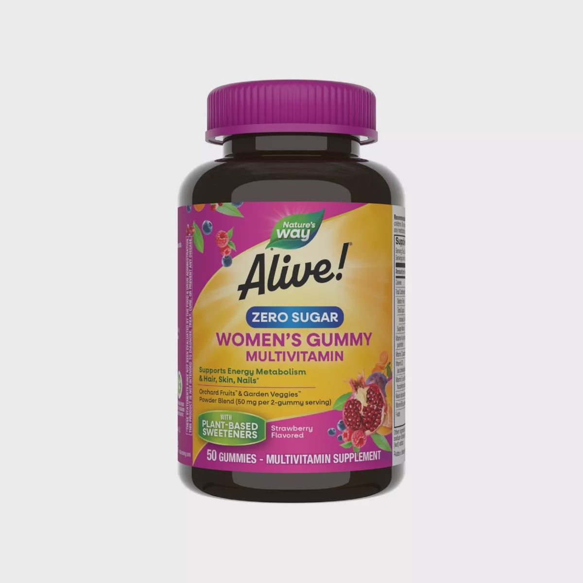 Natures Way, Alive Women's Gummy Multivitamin Zero Sugar 50 Ct.