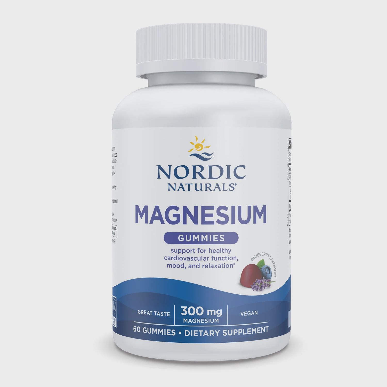 Nordic Naturals , Magnesium Gummies Blueberry Lavender 60 Gummy