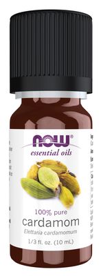Now Essential Oils , Cardamom Oil - 1/3 Fl. Oz.