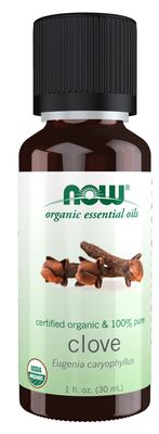 Now Essential Oils , Clove Oil, Organic - 1 Fl. Oz. Now Essential Oils , Clove Oil, Organic - 1 Fl. Oz.