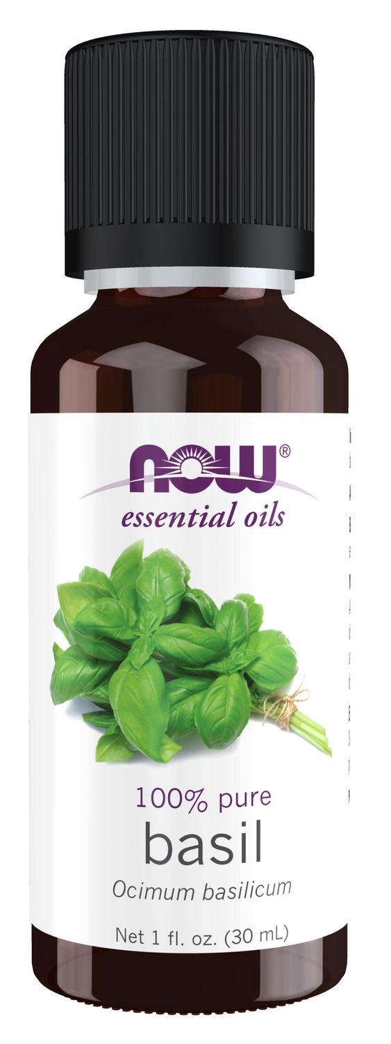 Now Essential Oils , Basil Oil - 1 Fl. Oz.