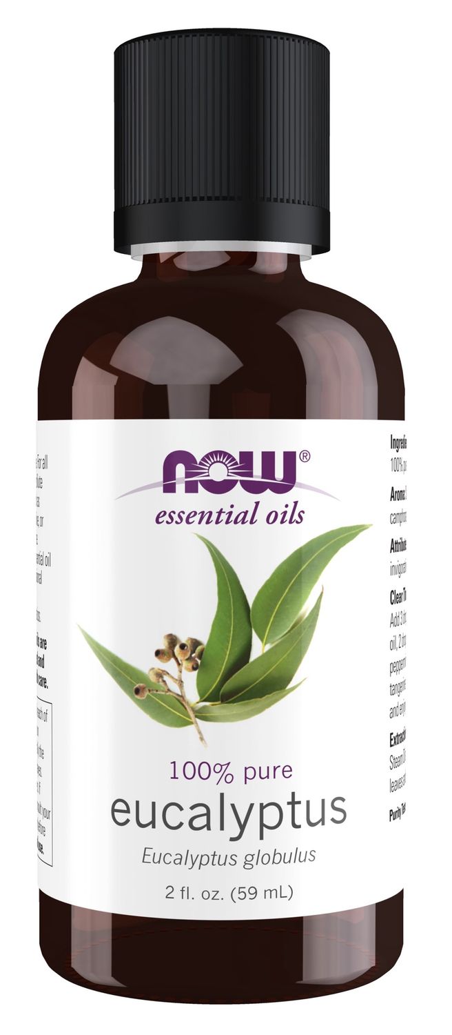 Now Essential Oils , Eucalyptus Globulus Oil - 2 Fl. Oz.