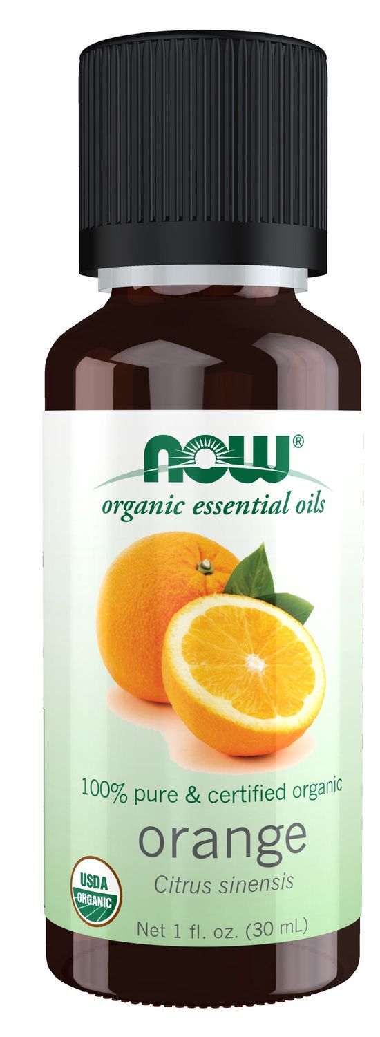 Now Essential Oils , Orange Oil, Organic - 1 Fl. Oz.