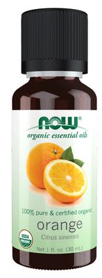 Now Essential Oils , Orange Oil, Organic - 1 Fl. Oz.