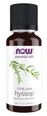 Now Essential Oils , Hyssop Oil - 1 Oz. Now Essential Oils , Hyssop Oil - 1 Oz.