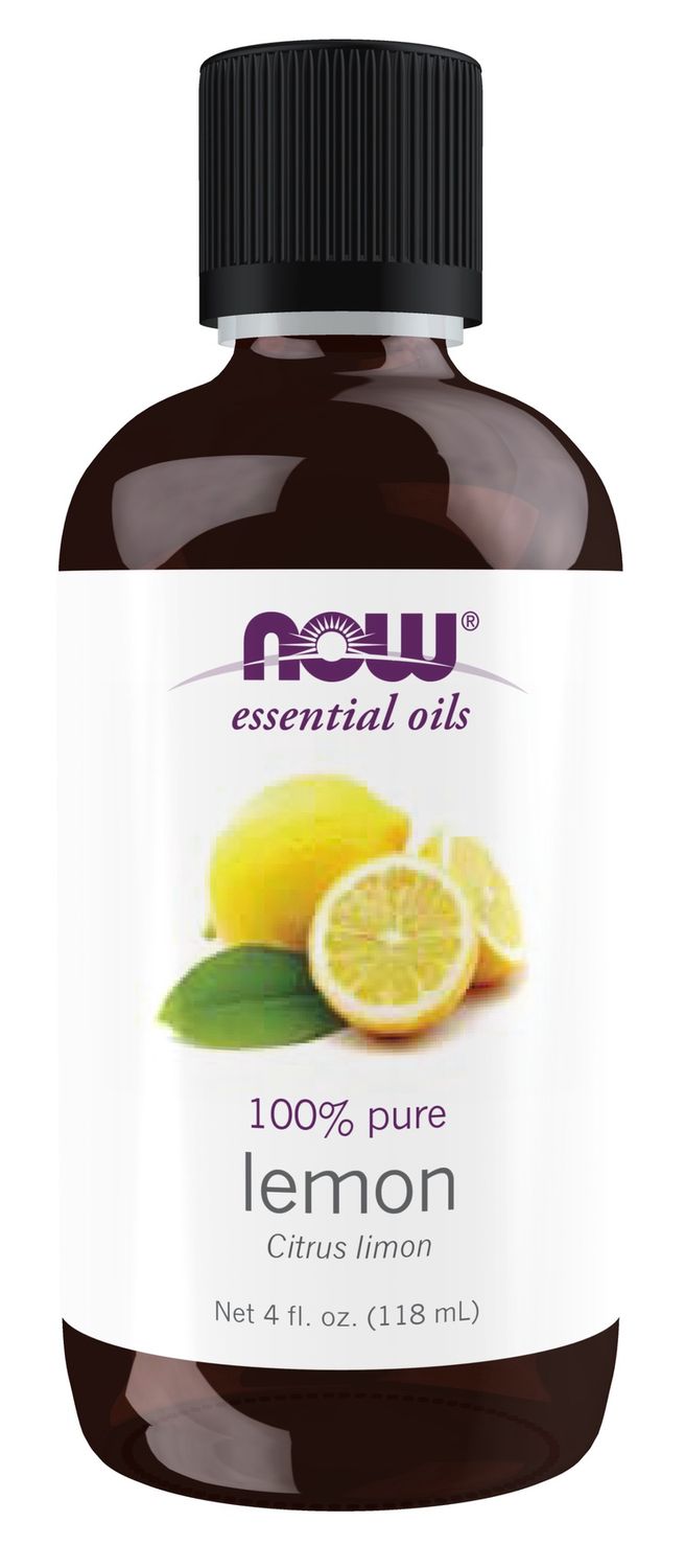 Now Essential Oils , Lemon Oil - 4 Oz.