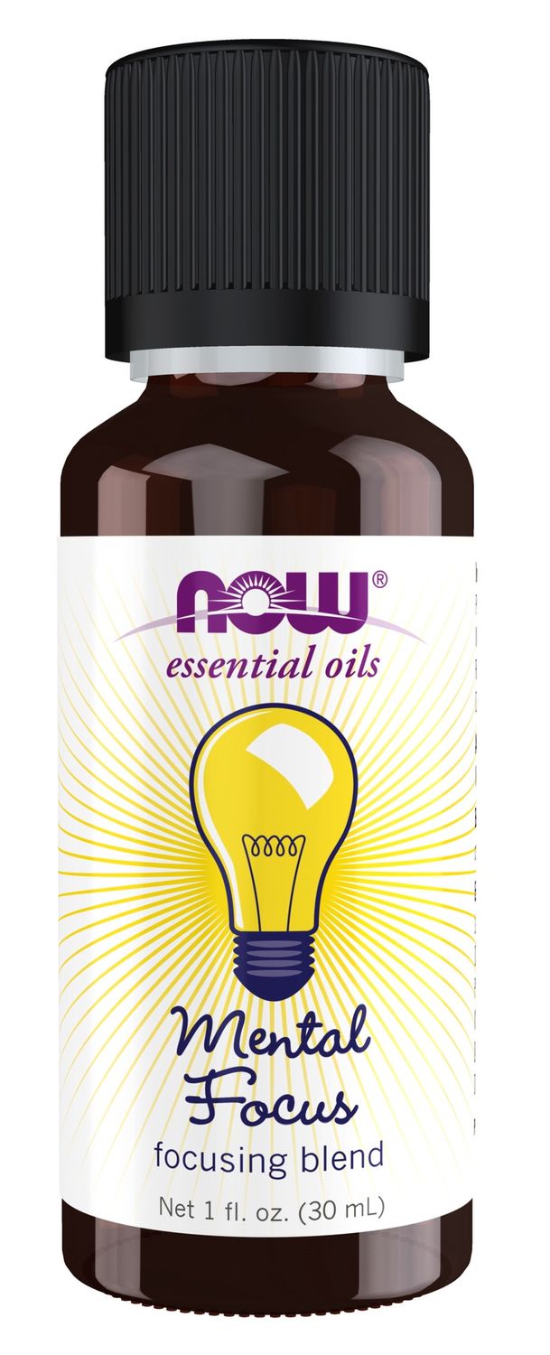 Now Essential Oils , Mental Focus Oil Blend - 1 Fl. Oz.