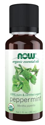Now Essential Oils , Peppermint Oil, Organic - 1 Fl. Oz.