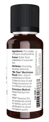 Now Essential Oils, Sandalwood 14% Oil Blend 1 Oz.