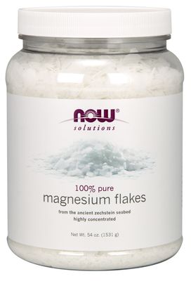 Now Solutions , Magnesium Flakes - 54 Oz. Now Solutions , Magnesium Flakes - 54 Oz.