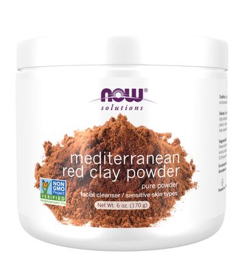 Now Solutions , Mediterranean Red Clay Powder - 6 Oz. Now Solutions , Mediterranean Red Clay Powder - 6 Oz.