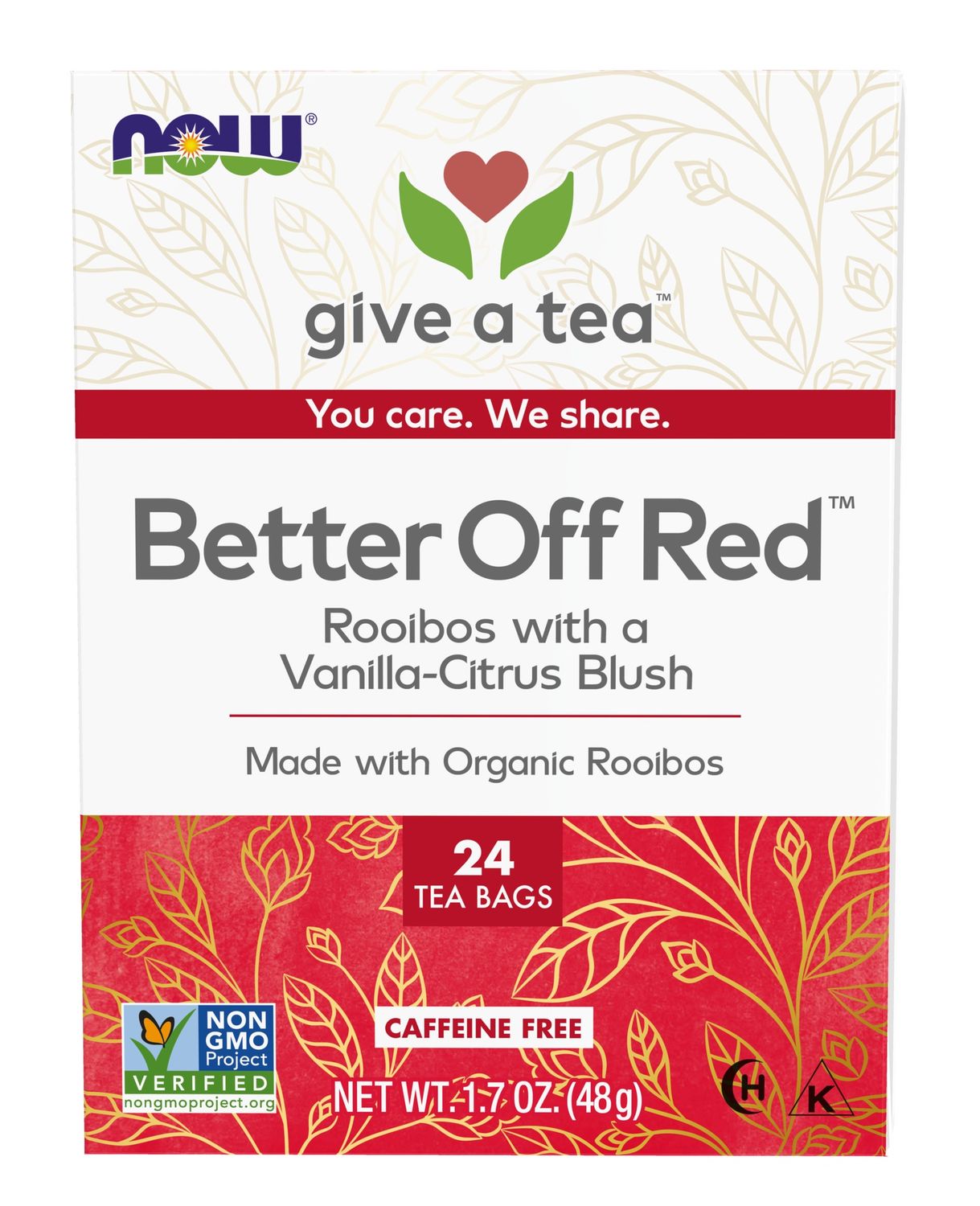 NOW Natural Foods , Better Off Red Rooibos Tea - Tea Bags