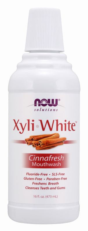 Now Solutions , Xyliwhite Cinnafresh Mouthwash - 16 Oz. Now Solutions , Xyliwhite Cinnafresh Mouthwash - 16 Oz.