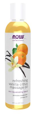 Now Solutions , Refreshing Vanilla Citrus Massage Oil - 8 Fl. Oz.
