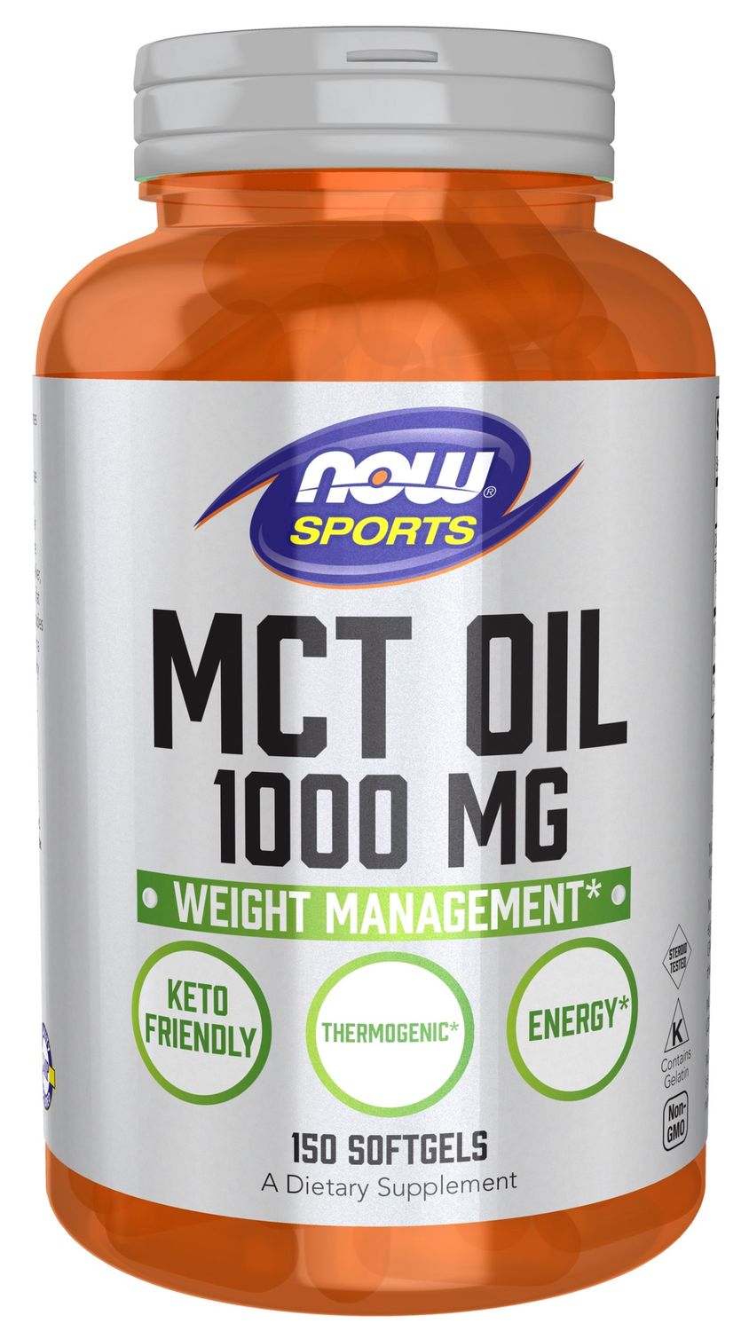 NOW Sports , MCT Oil 1000 mg - 1 Softgels