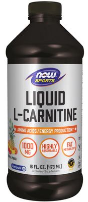 Now Sports , L-Carnitine Liquid 1000 Mg, Tropical Punch - 16 Fl. Oz.
