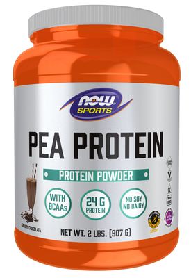 Now Sports , Pea Protein, Creamy Chocolate Powder - 2 Lbs.