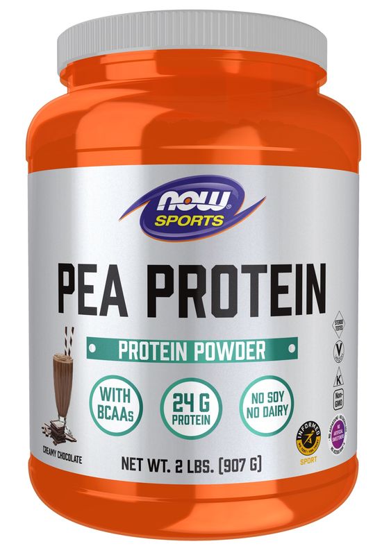 Now Sports , Pea Protein, Creamy Chocolate Powder - 2 Lbs. Now Sports , Pea Protein, Creamy Chocolate Powder - 2 Lbs.