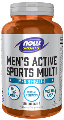 Now Sports , Men's Active Sports Multi - 180 Softgels