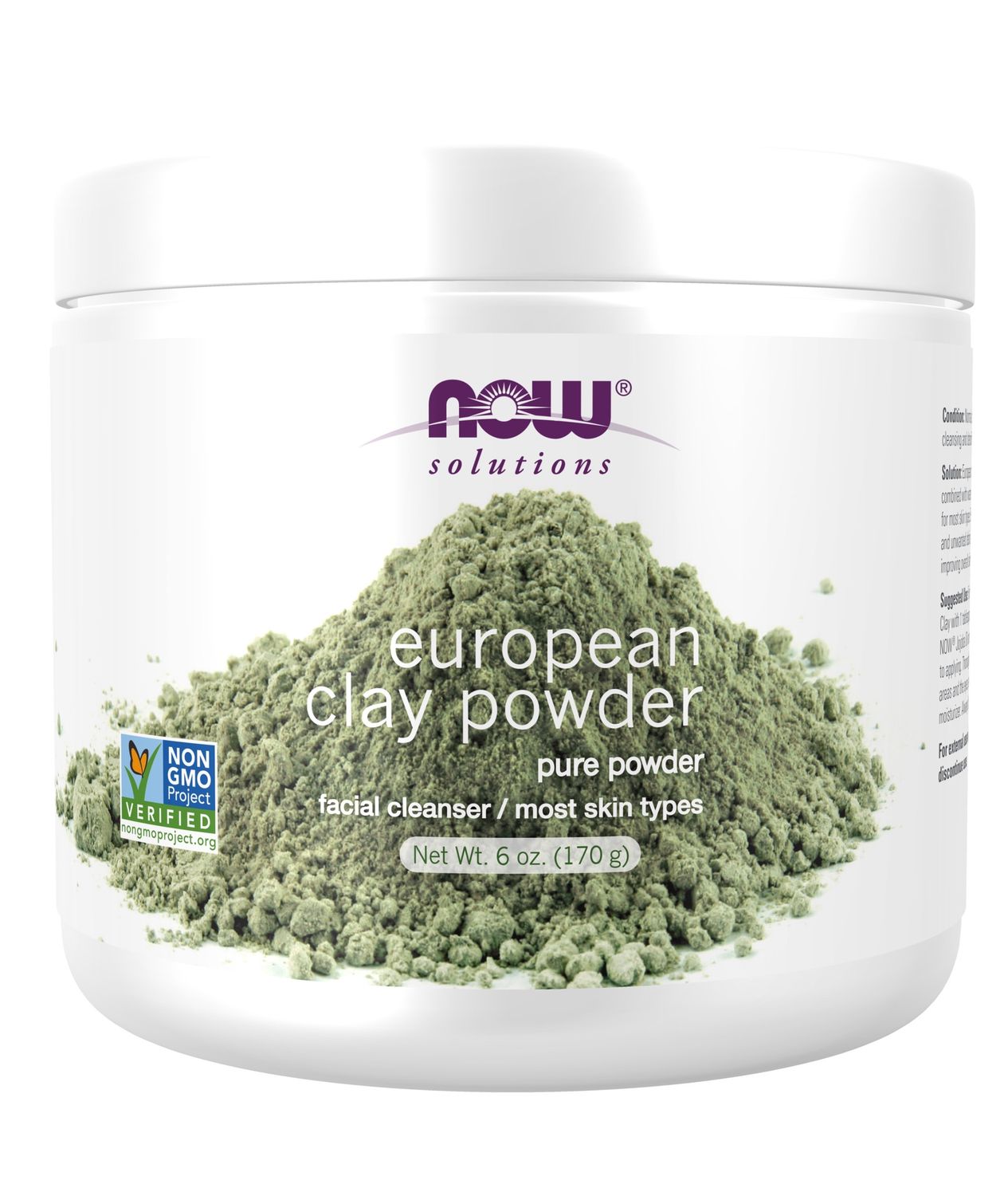Now Solutions , European Clay Powder - 6 Oz.