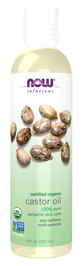 Now, Organic Castor Oil 8Oz
