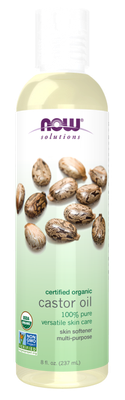 Now, Organic Castor Oil 8Oz