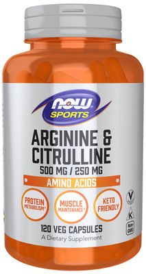 Now Sports , Arginine & Citrulline 500 Mg / 250 Mg Now Sports , Arginine & Citrulline 500 Mg / 250 Mg