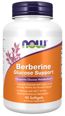 Now Berberine Glucose Support 90 Softgels Now Berberine Glucose Support 90 Softgels