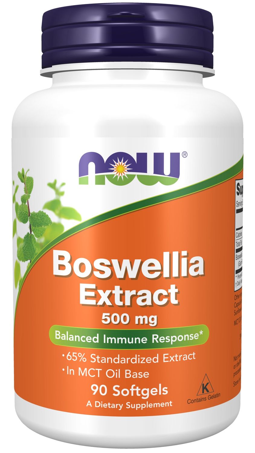 Now Supplements , Boswellia Extract 500 Mg - Softgels