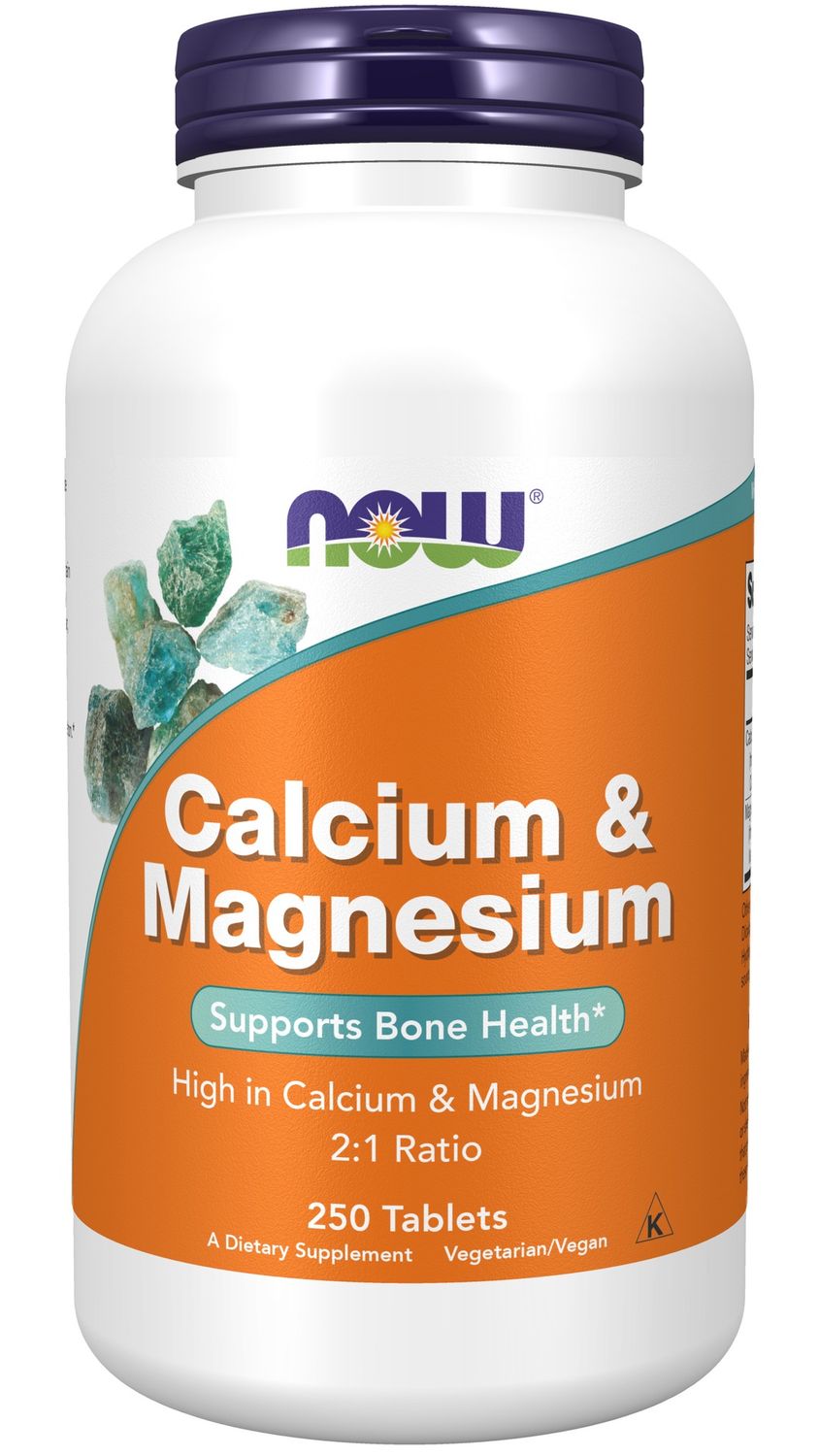 Now Supplements , Calcium & Magnesium - 250 Tablets