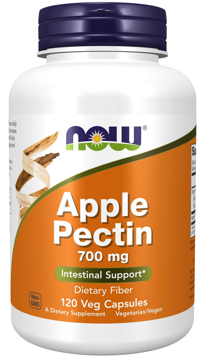 Now Supplements , Apple Pectin 700 Mg - 120 Veg Capsules