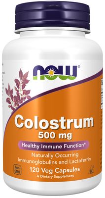 Now Supplements , Colostrum 500 Mg - Veg Capsules