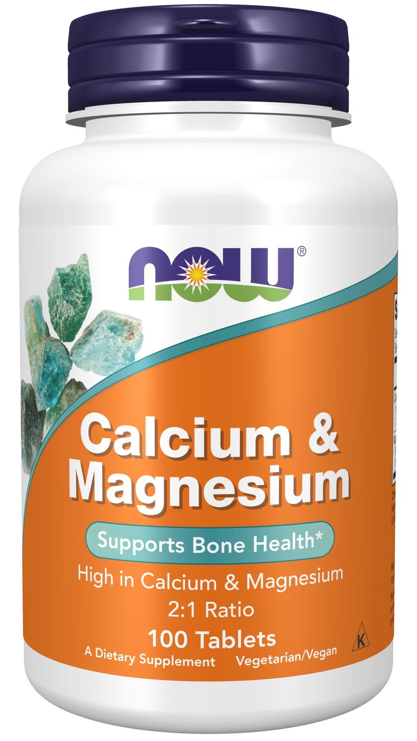 Now Supplements , Calcium & Magnesium - 100 Tablets