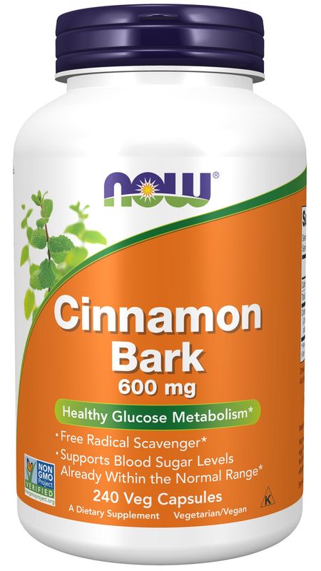 Now Supplements , Cinnamon Bark 600 Mg - 240 Veg Capsules Now Supplements , Cinnamon Bark 600 Mg - 240 Veg Capsules