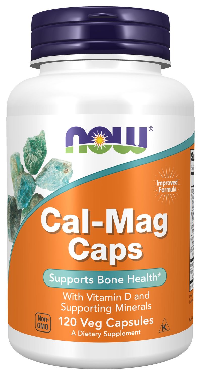 Now Supplements , Cal-Mag Caps - 120 Veg Capsules